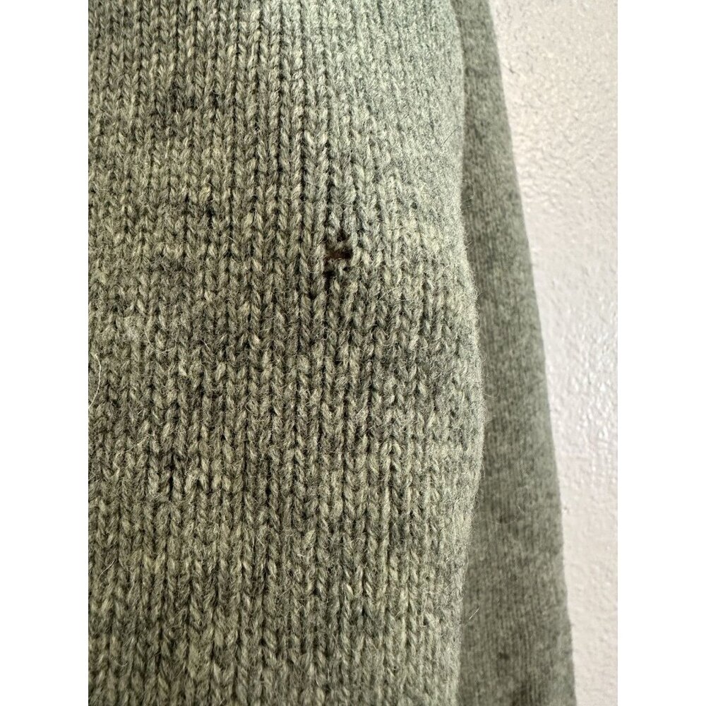 Woolrich Knit Wool Sweater womens size M Green crew Neck Fair Isle ski Willow - Picture 5 of 12